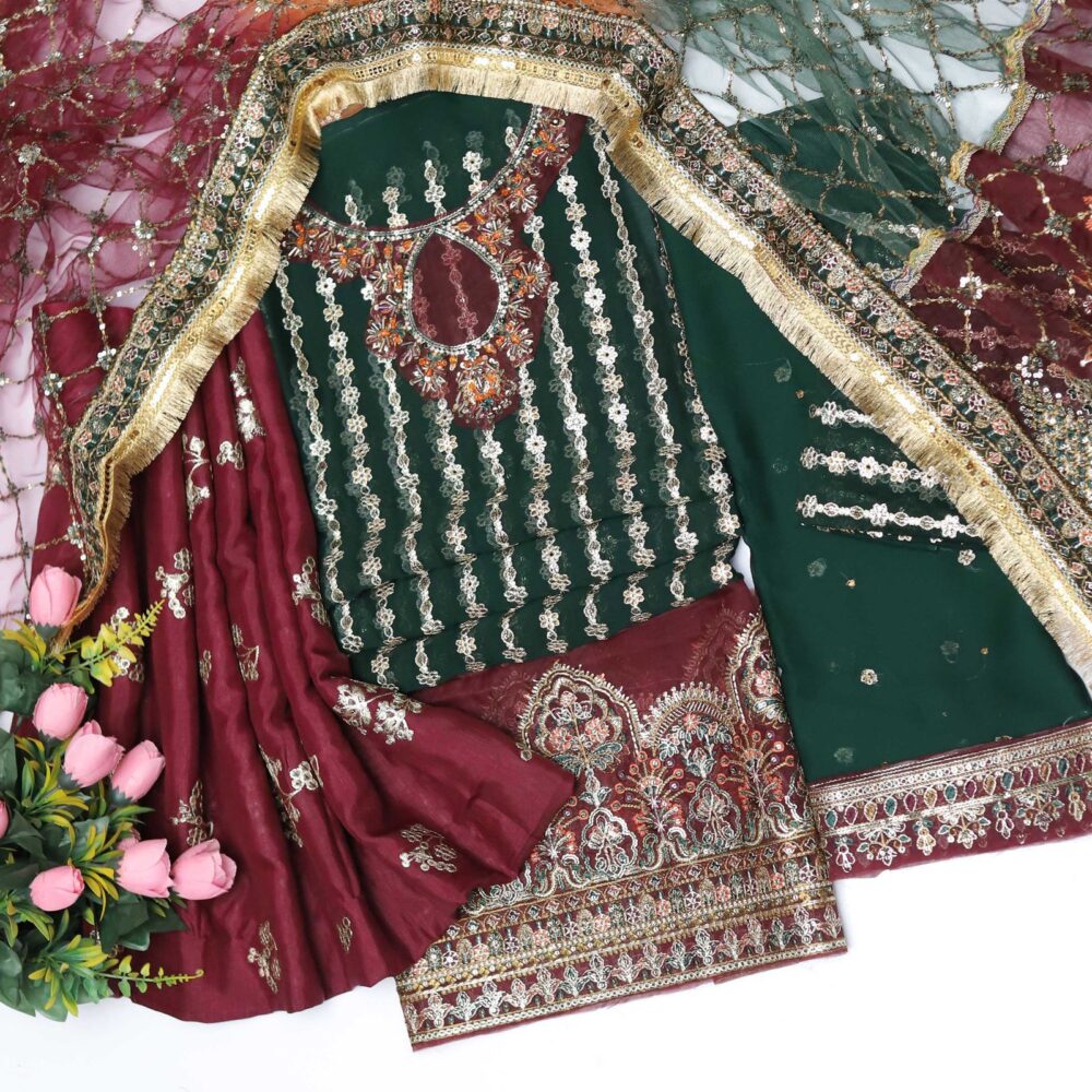 Baroque Unstitched 3 Piece