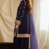 Charizma unstitched replica velvet suit with chiffon dupatta and silk trouser – 5017 by Nooriza Fabric