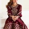 Alizeh Chiffon Embroidered Suit With Silk Gharara – 5018