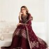 Alizeh Chiffon Embroidered Suit With Silk Gharara – 5018