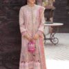 Afrozeh bridal organza embroidered unstitched suit with stone work dupatta by Nooriza Fabric