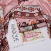Baroque karandi 3 piece printed unstitched suit with printed dupatta – Code 5024