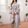 Baroque karandi 3 piece printed unstitched suit with printed dupatta – Code 5026