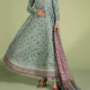 Printed 3PC Karandi Dress Code 5041 by Nooriza Fabric with Printed Karandi Shawl