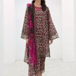 Baroque Karandi 3PC Suit Code 5040 by Nooriza Fabric – Printed Shirt, Trouser & Dupatta