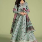 Printed 3PC Karandi Dress Code 5041 by Nooriza Fabric with Printed Karandi Shawl