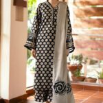 Baroque Karandi 3PC Suit Code 5038 with Printed Shirt Trouser and Dupatta by Nooriza Fabric