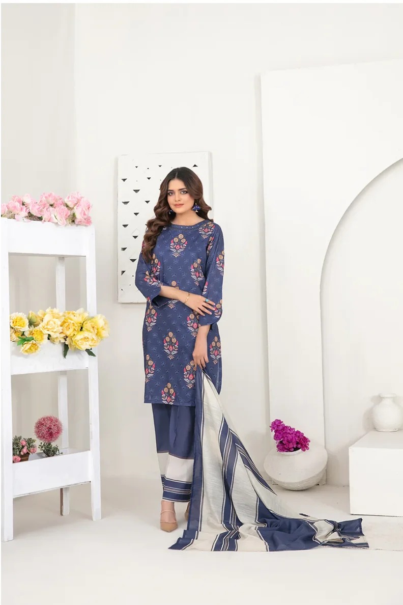 Lawn Hit Code 5048 Swiss Lawn Dress Nooriza Fabric