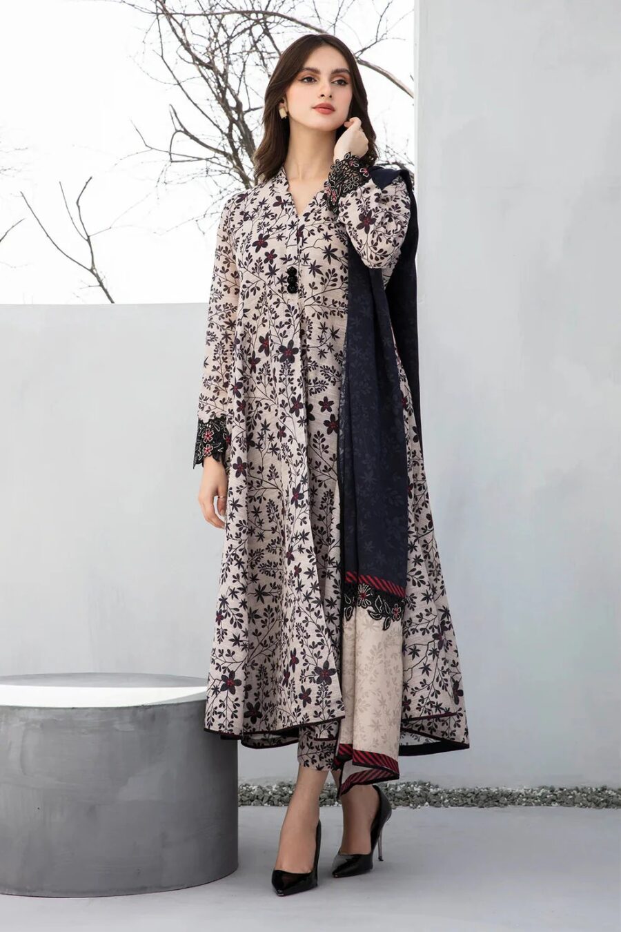 Lawn Hit Code 5050 Cotton Lawn Dress Nooriza Fabric