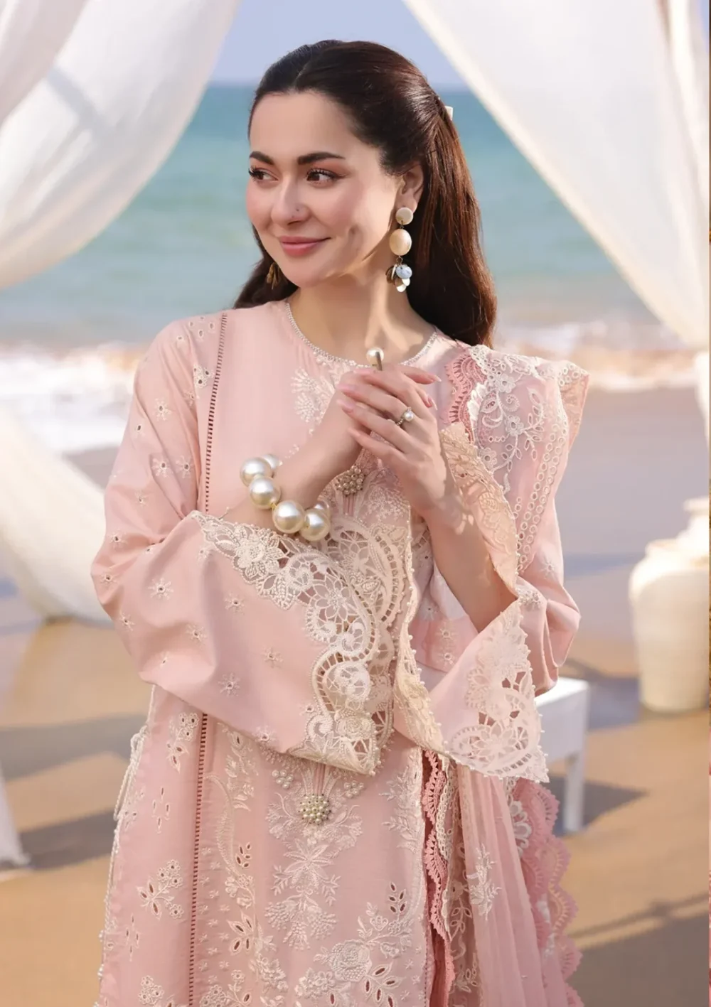 Imrozia Serene Hania Luxury Lawn 3PC Suit Code 5056 by Nooriza Fabric