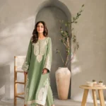 Aafreen Embroidered 3PC Luxury Lawn Suit with Chiffon Dupatta Code 5061 by Nooriza Fabric